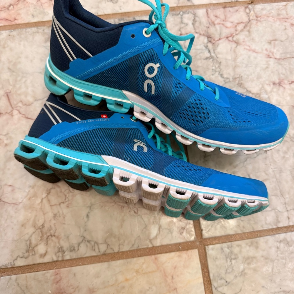 On Running Cloudflow Sneakers Women’s 8.5 Blue Sw… - image 6
